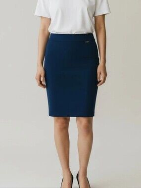 TAHARI BLUE SKIRT sz 12